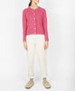 Womens knitted Killiney button cardigan Rose Pink