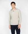 Owenroe Ribbed Troyer Sweater Silver Marl