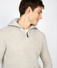 Owenroe Ribbed Troyer Sweater Silver Marl
