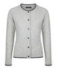 Womens knitted Killiney button cardigan Silver