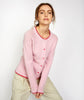 Womens knitted Killiney button cardigan Pastel Pink