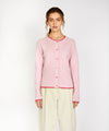 Womens knitted Killiney button cardigan Pastel Pink