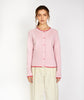 Womens knitted Killiney button cardigan Pastel Pink