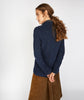 Horseshoe Cable Cardigan Rich Navy