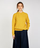 Blasket Honeycomb Stitch Womens Aran Sweater Sunflower
