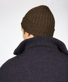 Ribbed Merino Hat Forest Marl