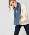 Luxe Ribbed Scarf Blue Ocean