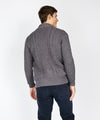 Woodford Aran Cardigan Steel Marl