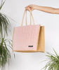 Wool Cashmere Panel Bag Pink Mist