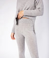 Jersey Cable Detail Leggings Soft Grey