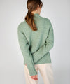 ‘Iris’ Funnel Neck Sweater Apple