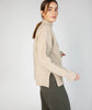 ‘Iris’ Funnel Neck Sweater Seashell