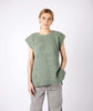 Fennel' Oversized Aran Sweater Vest Apple