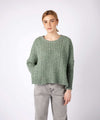 Sorrell' Cropped Aran Sweater Apple