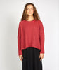 Sorrell Cropped Aran Sweater Coral