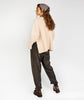 Sorrell Cropped Aran Sweater Opal Pink