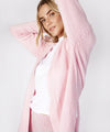 Jersey Edge to Edge Cardigan Blush