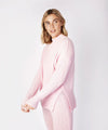 Funnel Neck Jersey Sweater Blush