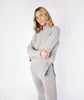 Funnel Neck Jersey Sweater Soft Grey