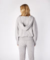 Jersey Cropped Hoodie Soft Grey