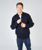 Mens Knitted zipped cardigan Navy