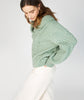 'Aster' Shawl Collar Oversized Sweater Sage Marl