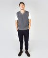 Pinstripe Vest Grey Frost