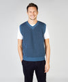 Pinstripe Vest Harbour Blue