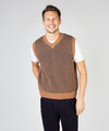 Pinstripe Vest Nutmeg