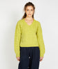 Hapenny Horseshoe Sweater Chartreuse